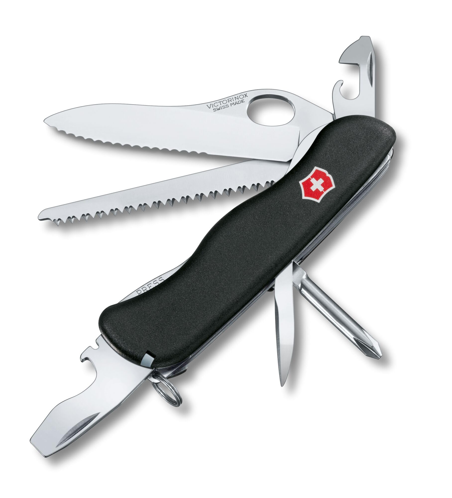 Amazon.com: Victorinox Swiss Army One-Hand Trekker Lockblade